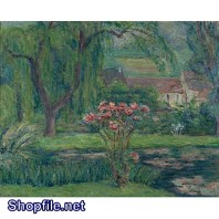 Tranh sơn dầu hoa lá nỡ rộ rực rỡ